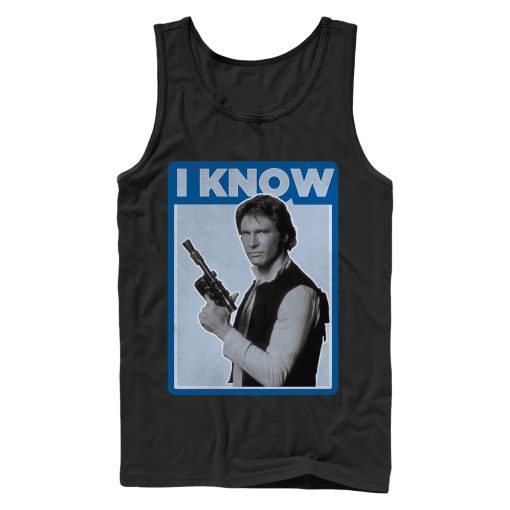 Men_s Star Wars Han Solo Quote I Know Tank Top