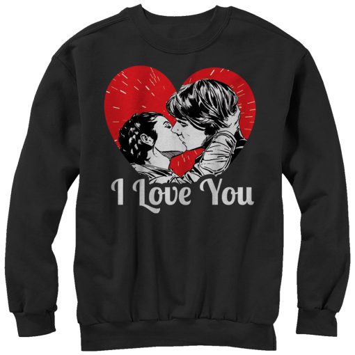 Men_s Star Wars Han and Leia I Love You Heart Sweatshirt