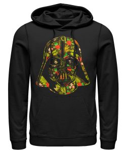 Men_s Star Wars Hawaiian Print Darth Vader Helmet Pull Over Hoodie