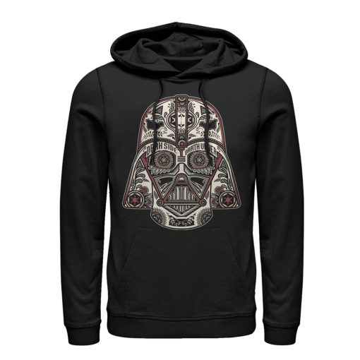 Men_s Star Wars Henna Darth Vader Helmet Print Pull Over Hoodie