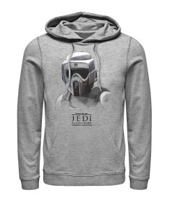 Men_s Star Wars Jedi Fallen Order Grayscale Scout Trooper Pull Over Hoodie