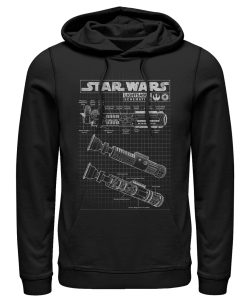 Men_s Star Wars Lightsaber Diagram Pull Over Hoodie