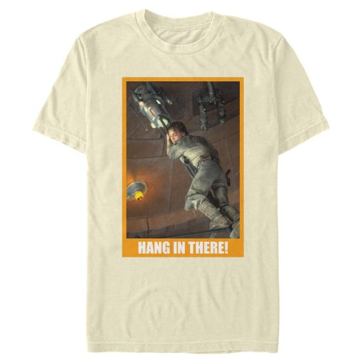 Men_s Star Wars Luke Skywalker Hang In There Poster T-Shirt