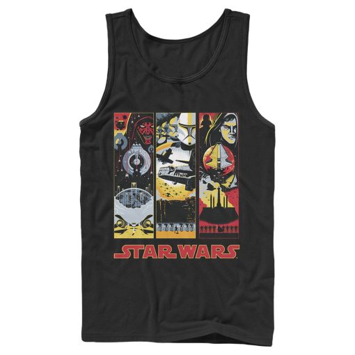 Men_s Star Wars Maul Trooper Anakin Retro Panels Tank Top