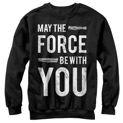 Men_s Star Wars May the Force Be With You Lightsaber Sweatshirt