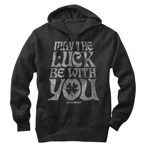 Men_s Star Wars May the Luck Be With You Pull Over Hoodie