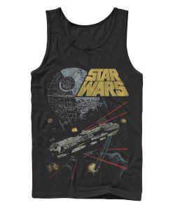 Men_s Star Wars Millennium Falcon Battle Tank Top