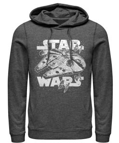 Men_s Star Wars Millennium Falcon Initiate Hyperdrive Pull Over Hoodie