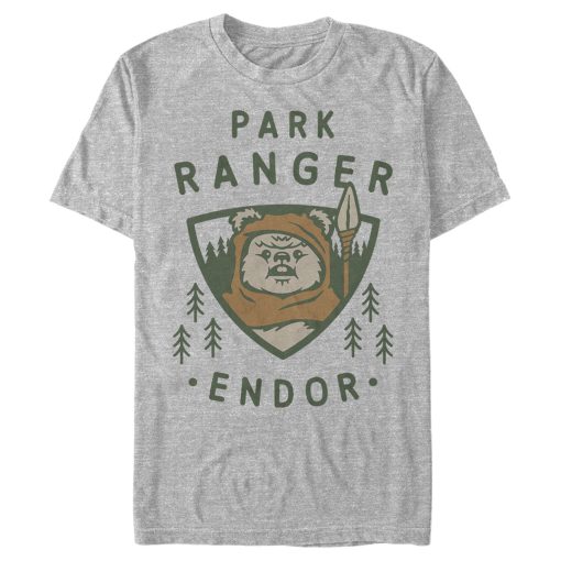 Men_s Star Wars Park Ranger Endor Ewok Badge T-Shirt