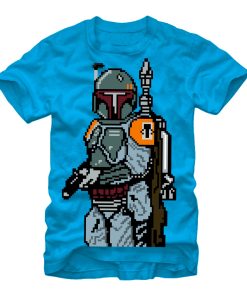 Men_s Star Wars Pixel Boba Fett Bounty Hunter T-Shirt