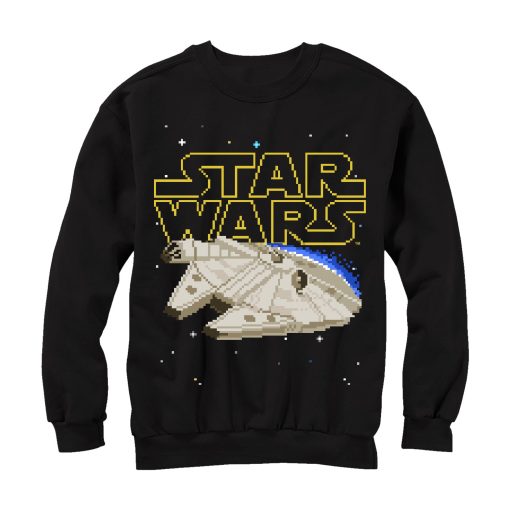 Men_s Star Wars Pixel Millennium Falcon Sweatshirt