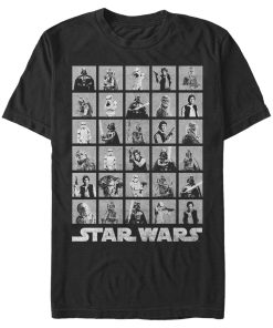 Men_s Star Wars Poster Character Grid T-Shirt