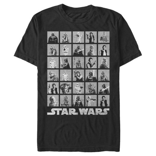 Men_s Star Wars Poster Character Grid T-Shirt