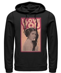 Men_s Star Wars Princess Leia Quote I Love You Pull Over Hoodie