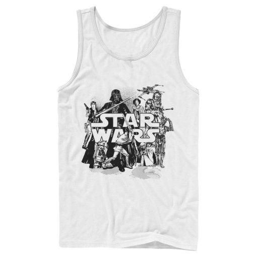 Men_s Star Wars Retro Favorites Collage Tank Top