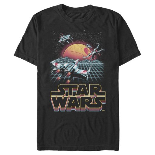 Men_s Star Wars Retro X-Wing Grid T-Shirt