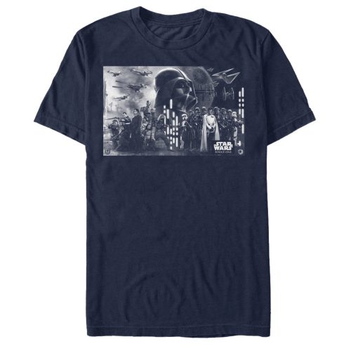 Men_s Star Wars Rogue One Death Star Battle Groupshot T-Shirt