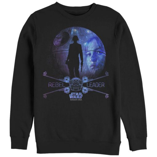 Men_s Star Wars Rogue One Jyn Death Star Galaxy Sweatshirt