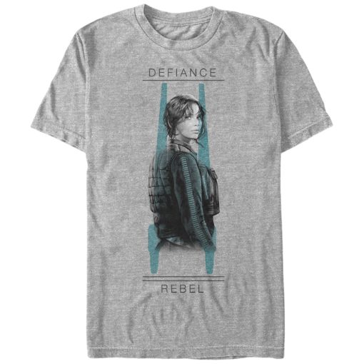 Men_s Star Wars Rogue One Jyn Defiance U-Wing Stance T-Shirt