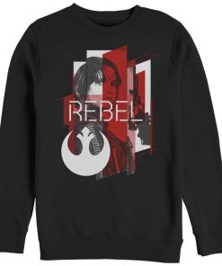 Men_s Star Wars Rogue One Jyn Geometric Rebel Emblem Print Sweatshirt
