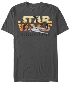 Men_s Star Wars Rogue One Rebel U-Wing Battle Logo T-Shirt
