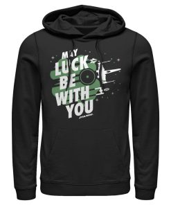 Men_s Star Wars St. Patrick_s Day May Luck Be With You Clover Pull Over Hoodie