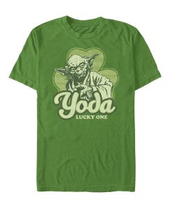 Men_s Star Wars St. Patrick_s Yoda Lucky One T-Shirt
