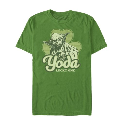 Men_s Star Wars St. Patrick_s Yoda Lucky One T-Shirt