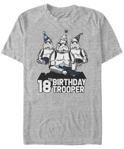 Men_s Star Wars Stormtrooper Party Hats Trio 18th Birthday Trooper T-Shirt