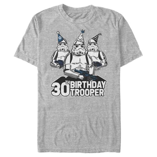 Men_s Star Wars Stormtrooper Party Hats Trio 30th Birthday Trooper T-Shirt