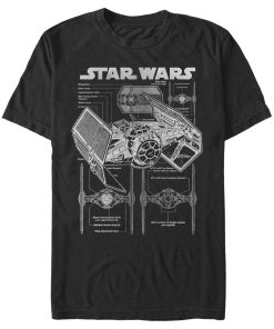 Men_s Star Wars TIE Fighterprint T-Shirt