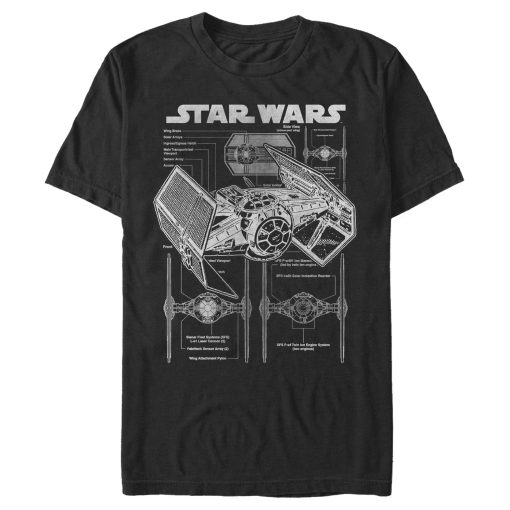 Men_s Star Wars TIE Fighterprint T-Shirt