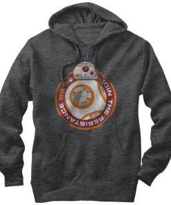 Men_s Star Wars The Force Awakens BB-8 Join the Resistance Pull Over Hoodie