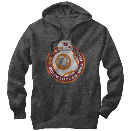 Men_s Star Wars The Force Awakens BB-8 Join the Resistance Pull Over Hoodie