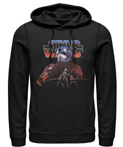 Men_s Star Wars The Force Awakens Captain Phasma Distressed Pull Over Hoodie