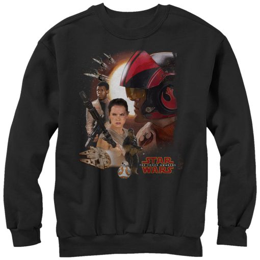 Men_s Star Wars The Force Awakens Characters Sweatshirt