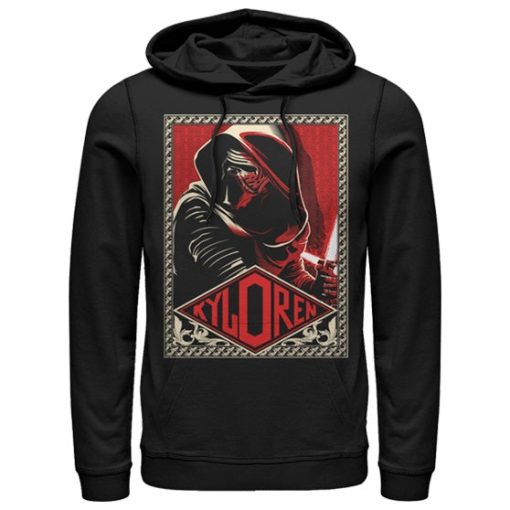 Men_s Star Wars The Force Awakens Kylo Ren Poster Pull Over Hoodie