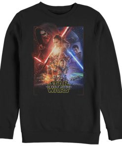 Men_s Star Wars The Force Awakens Movie Poster Sweatshirt