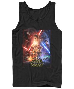 Men_s Star Wars The Force Awakens Movie Poster Tank Top