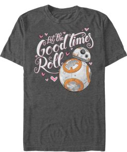 Men_s Star Wars The Force Awakens Valentine BB-8 Good Times Roll T-Shirt