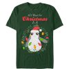 Men_s Star Wars The Last Jedi All I Want for Christmas is a Porg T-Shirt
