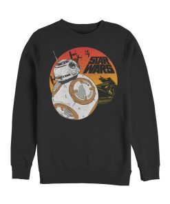 Men_s Star Wars The Last Jedi BB-8 Sunset Sweatshirt