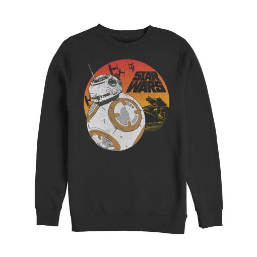 Men_s Star Wars The Last Jedi BB-8 Sunset Sweatshirt