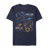 Men_s Star Wars The Last Jedi Droid Schematics T-Shirt