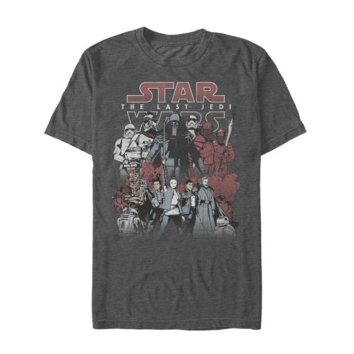 Men_s Star Wars The Last Jedi Group Shot T-Shirt