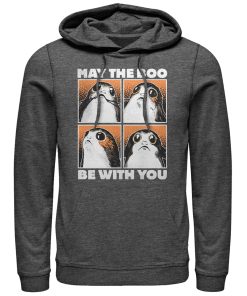 Men_s Star Wars The Last Jedi Halloween Porg Boo With You Pull Over Hoodie