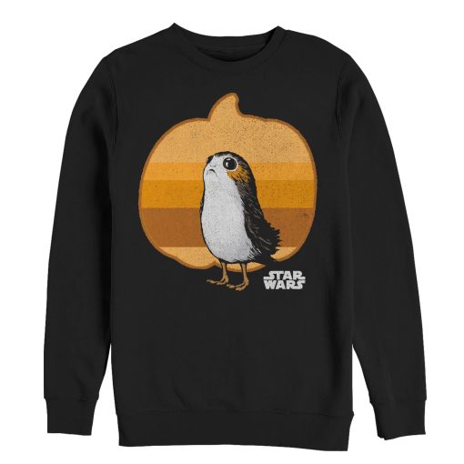 Men_s Star Wars The Last Jedi Halloween Porg Pumpkin Sweatshirt