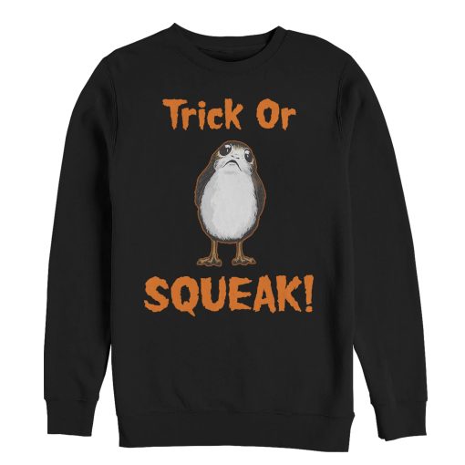 Men_s Star Wars The Last Jedi Halloween Porg Squeak Sweatshirt