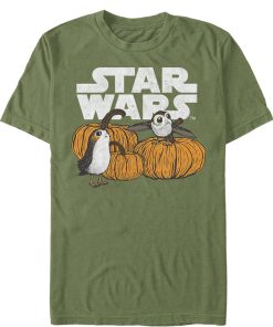 Men_s Star Wars The Last Jedi Happy Halloween Porg Logo T-Shirt