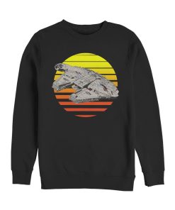 Men_s Star Wars The Last Jedi Millennium Falcon Sunset Sweatshirt